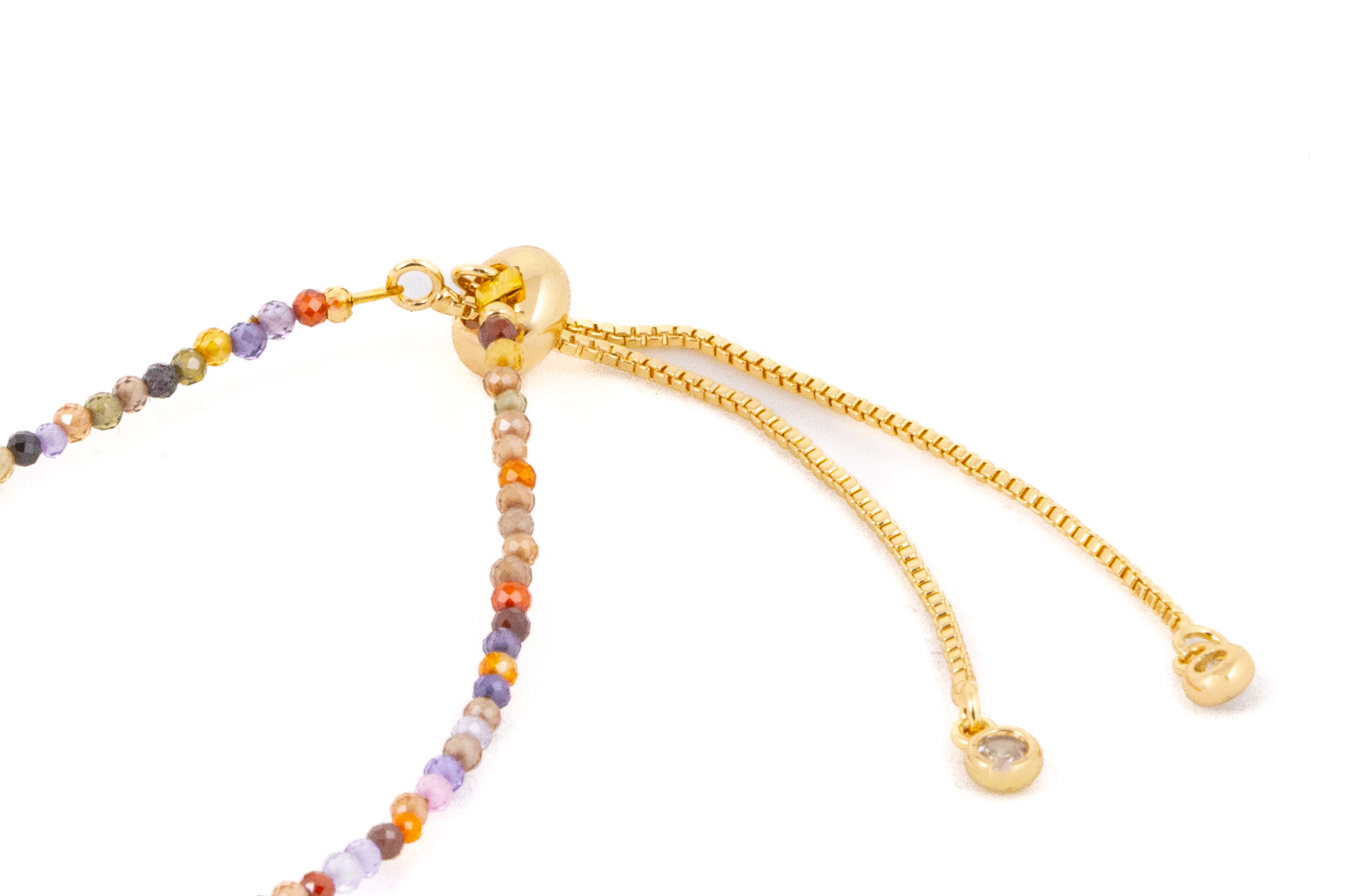 Brățară cu cristale multicolore si perlă de apă dulce - Imagine 5